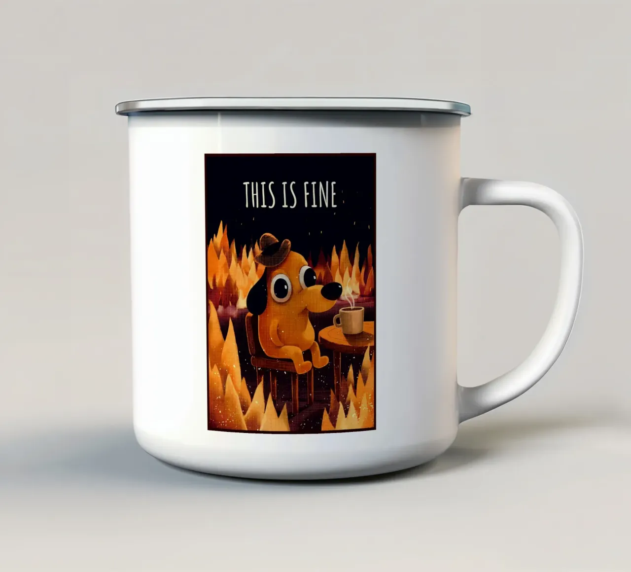 Questo è un bel meme tazza in smalto da AnimalFunny