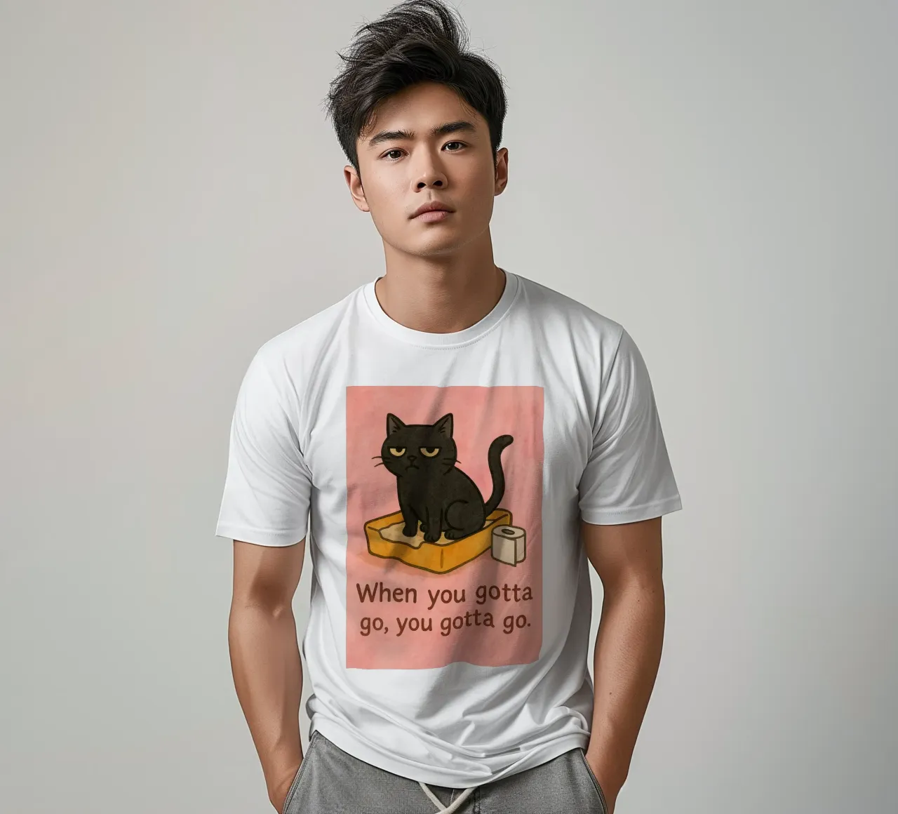 gatto divertente devi andare t-shirt da Mirage