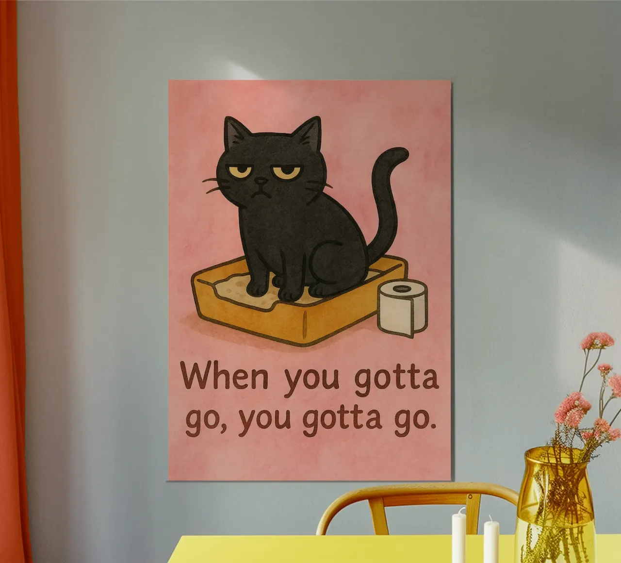 gatto divertente devi andare carta hahnemühle da Mirage
