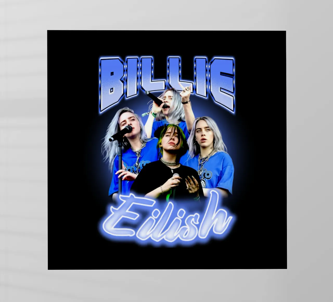 Bootleg vintage di Billie Eilish pellicola backlit da https://www.juniqe.com/uk/shop/Henndraws