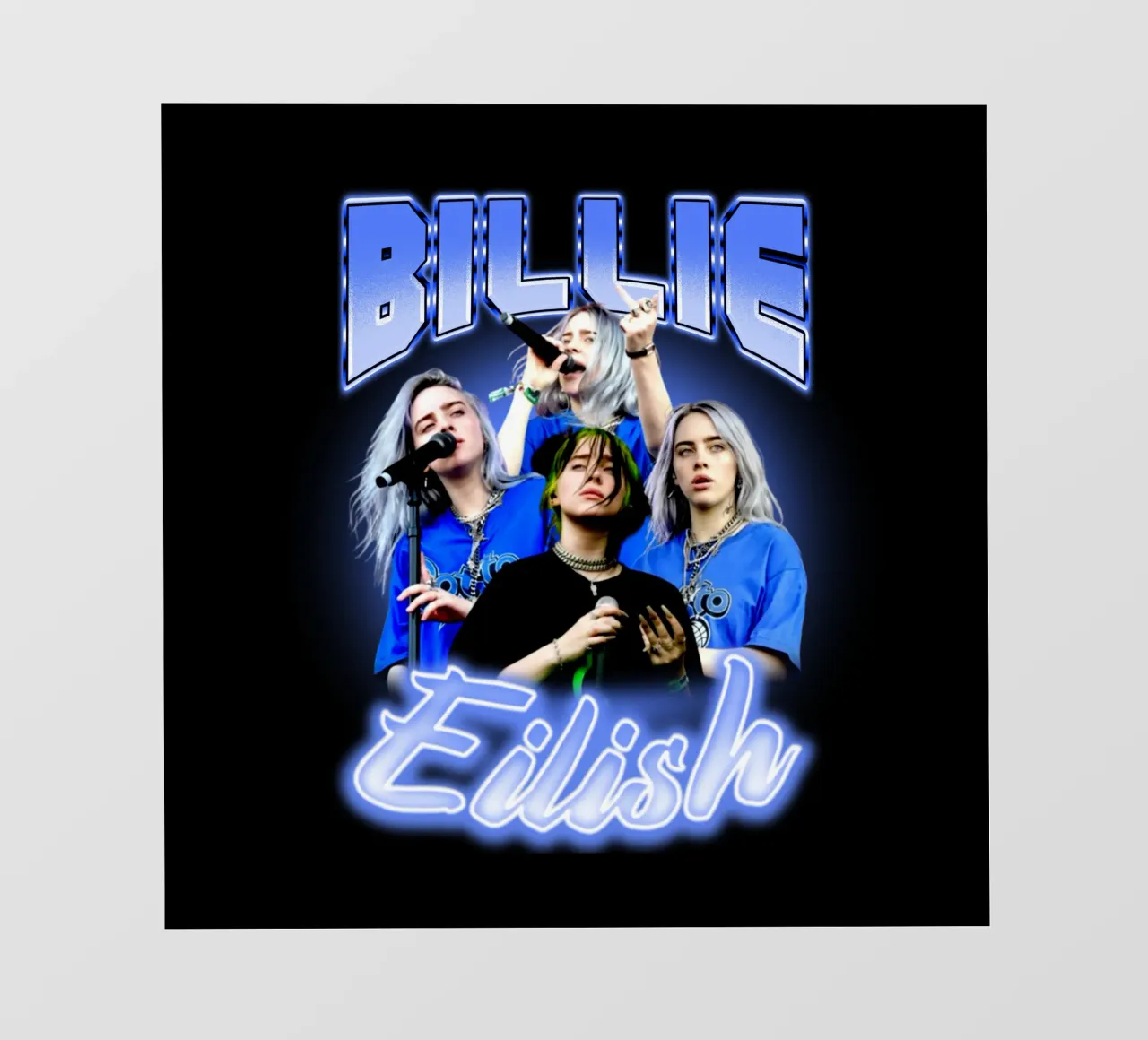 Bootleg vintage di Billie Eilish pellicola backlit da https://www.juniqe.com/uk/shop/Henndraws