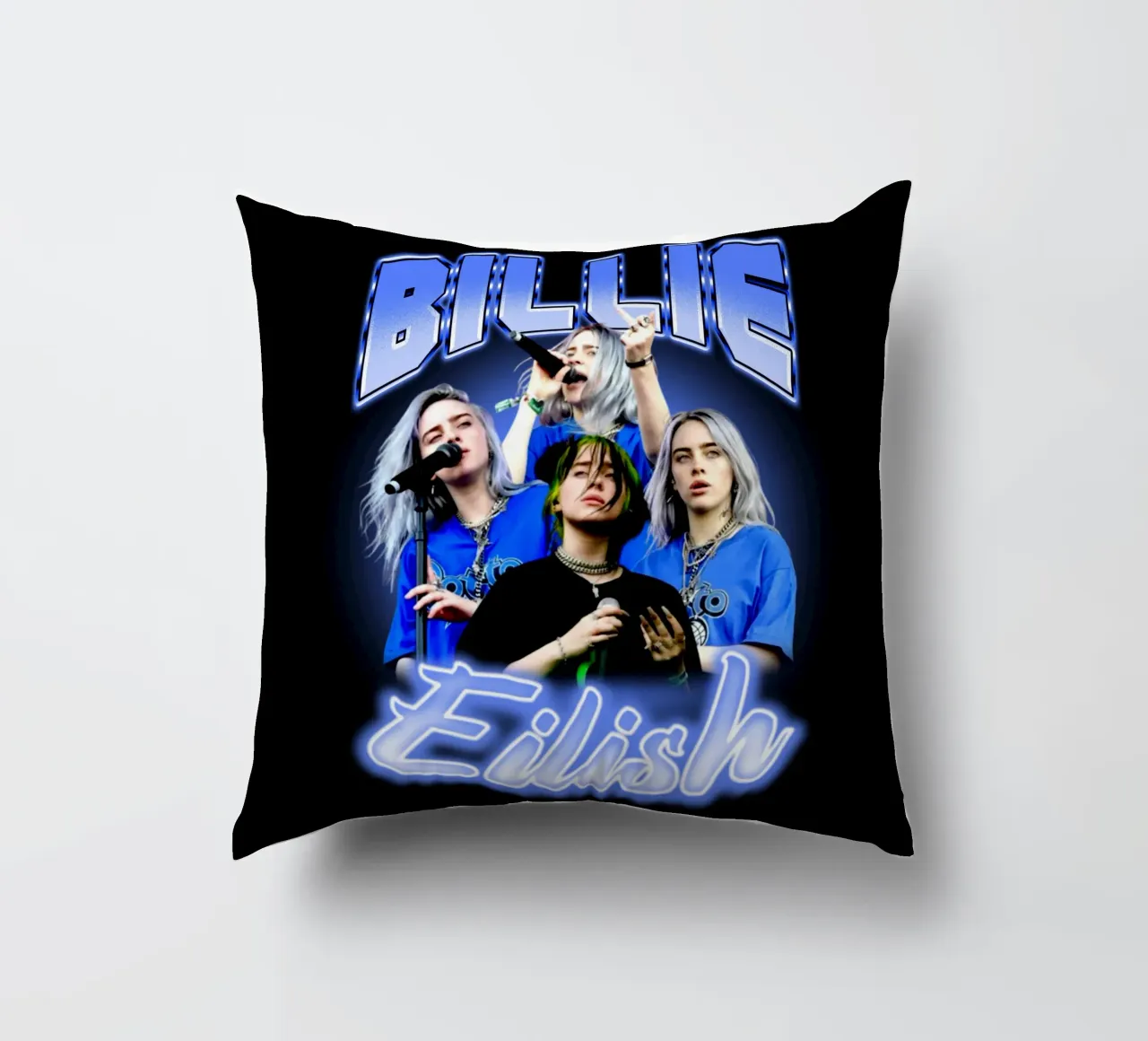 Bootleg vintage di Billie Eilish cuscino da https://www.juniqe.com/uk/shop/Henndraws