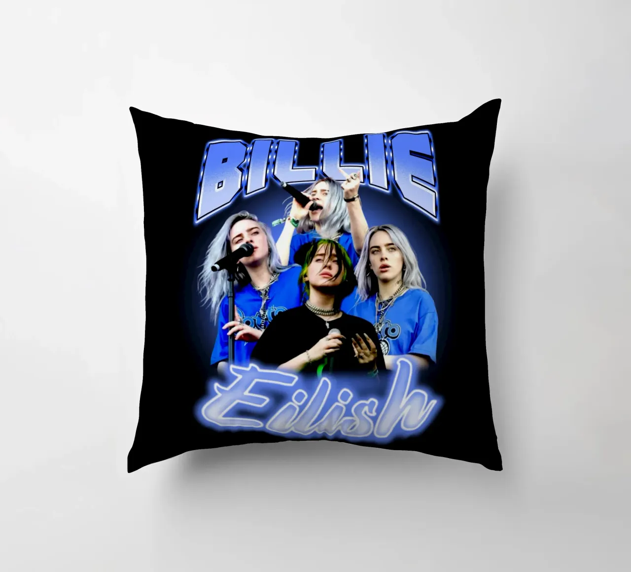 Bootleg vintage di Billie Eilish cuscino da https://www.juniqe.com/uk/shop/Henndraws
