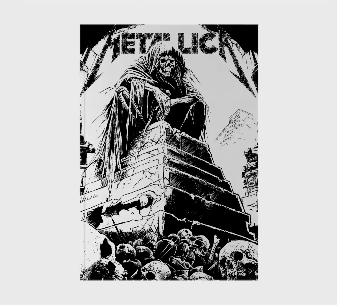 Metallichead 1 notebook by music soul