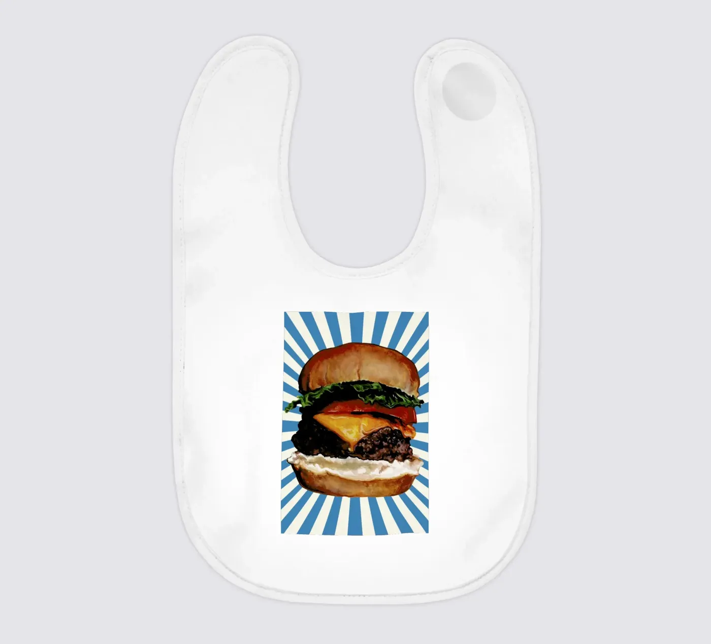 Cheeseburger Babylätzchen von Kelly Gilleran
