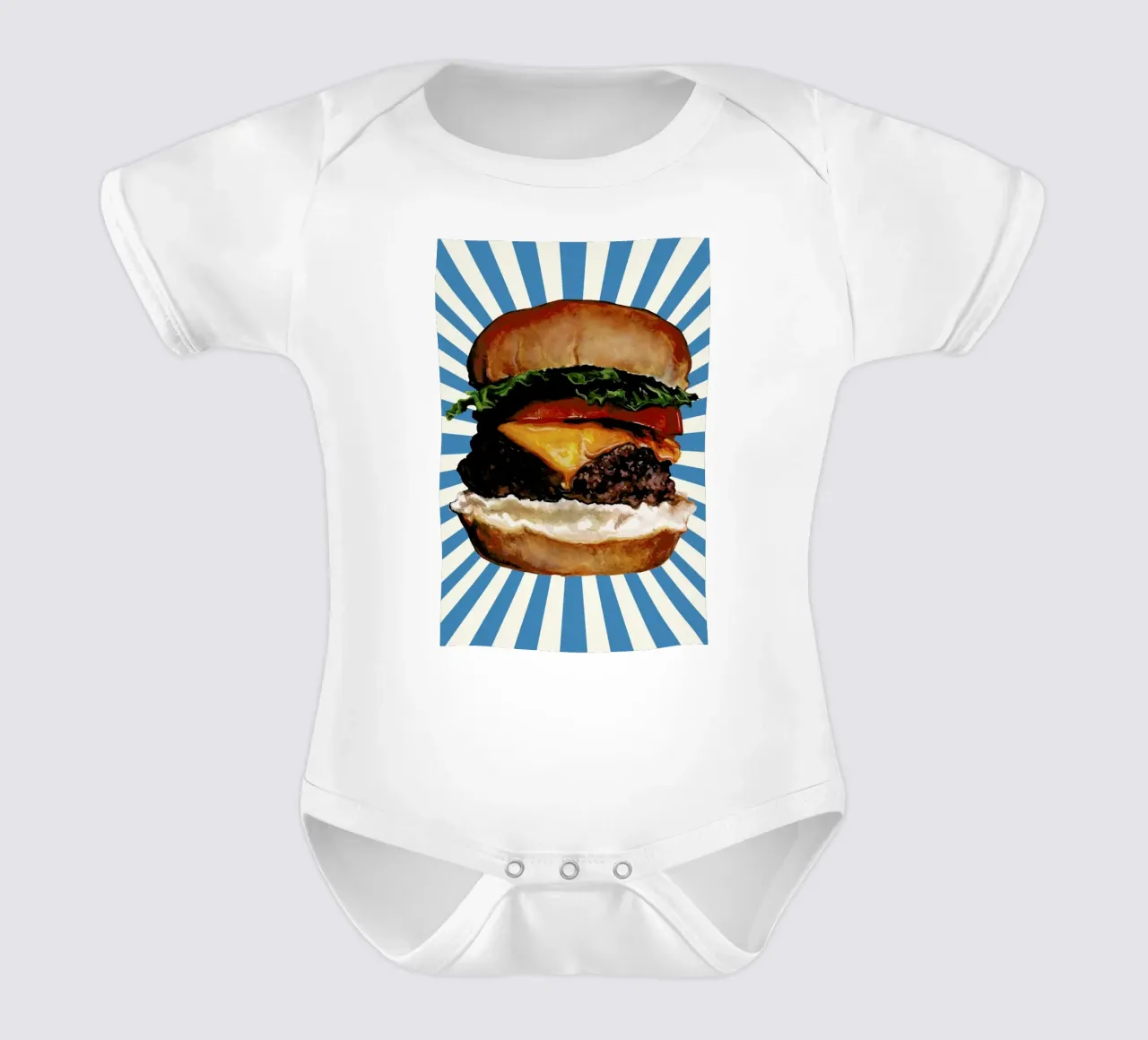 Cheeseburger body bébé de Kelly Gilleran