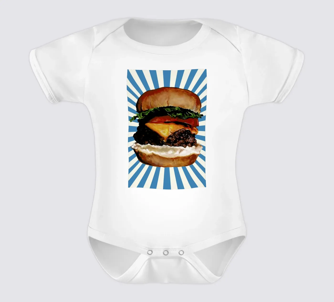 Cheeseburger body bébé de Kelly Gilleran
