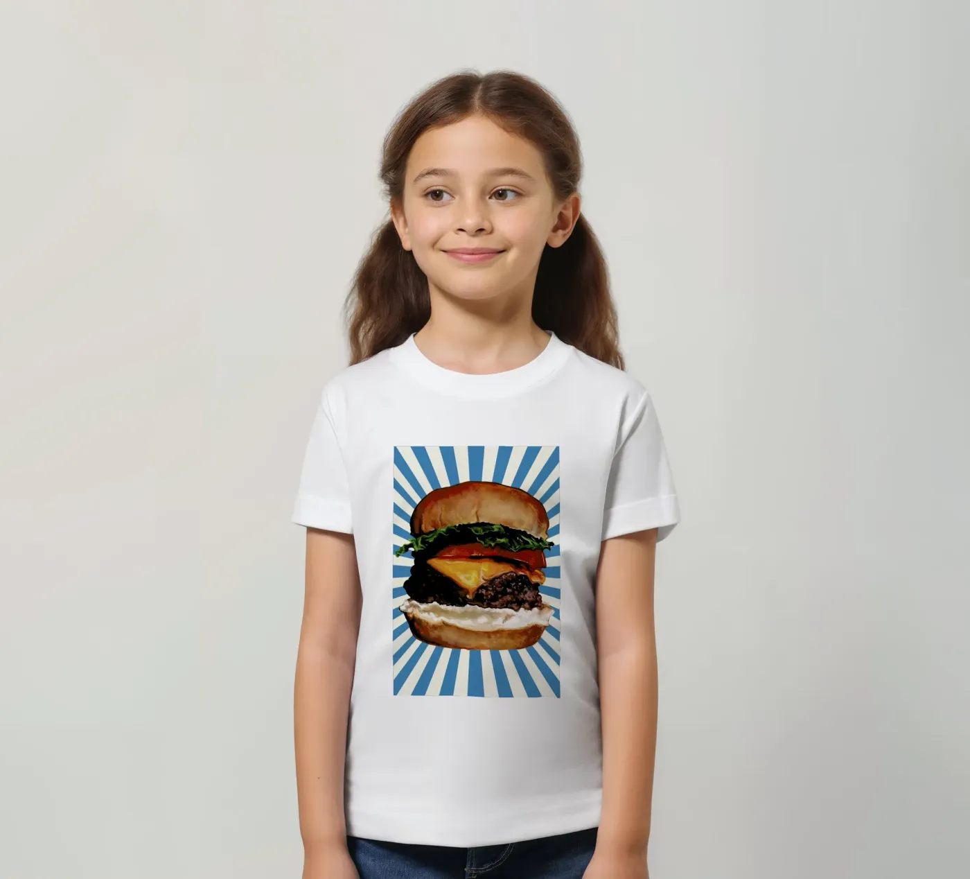 Cheeseburger kinder t-shirt van Kelly Gilleran