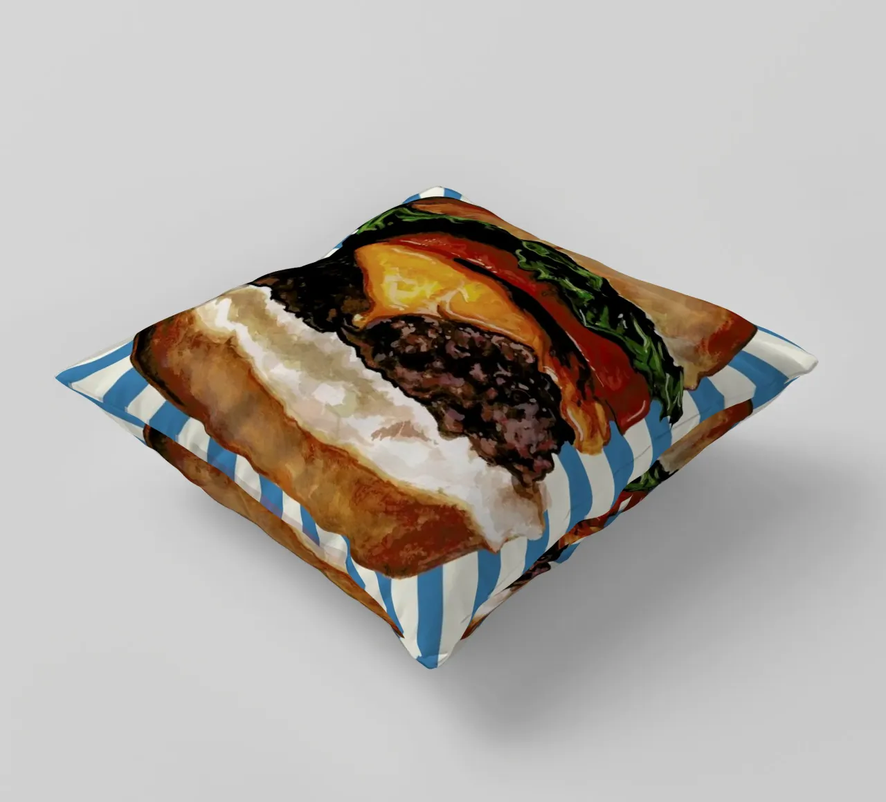 Cheeseburger cuscino da Kelly Gilleran