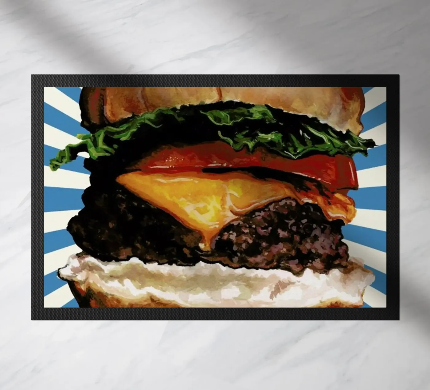 Cheeseburger deurmat van Kelly Gilleran