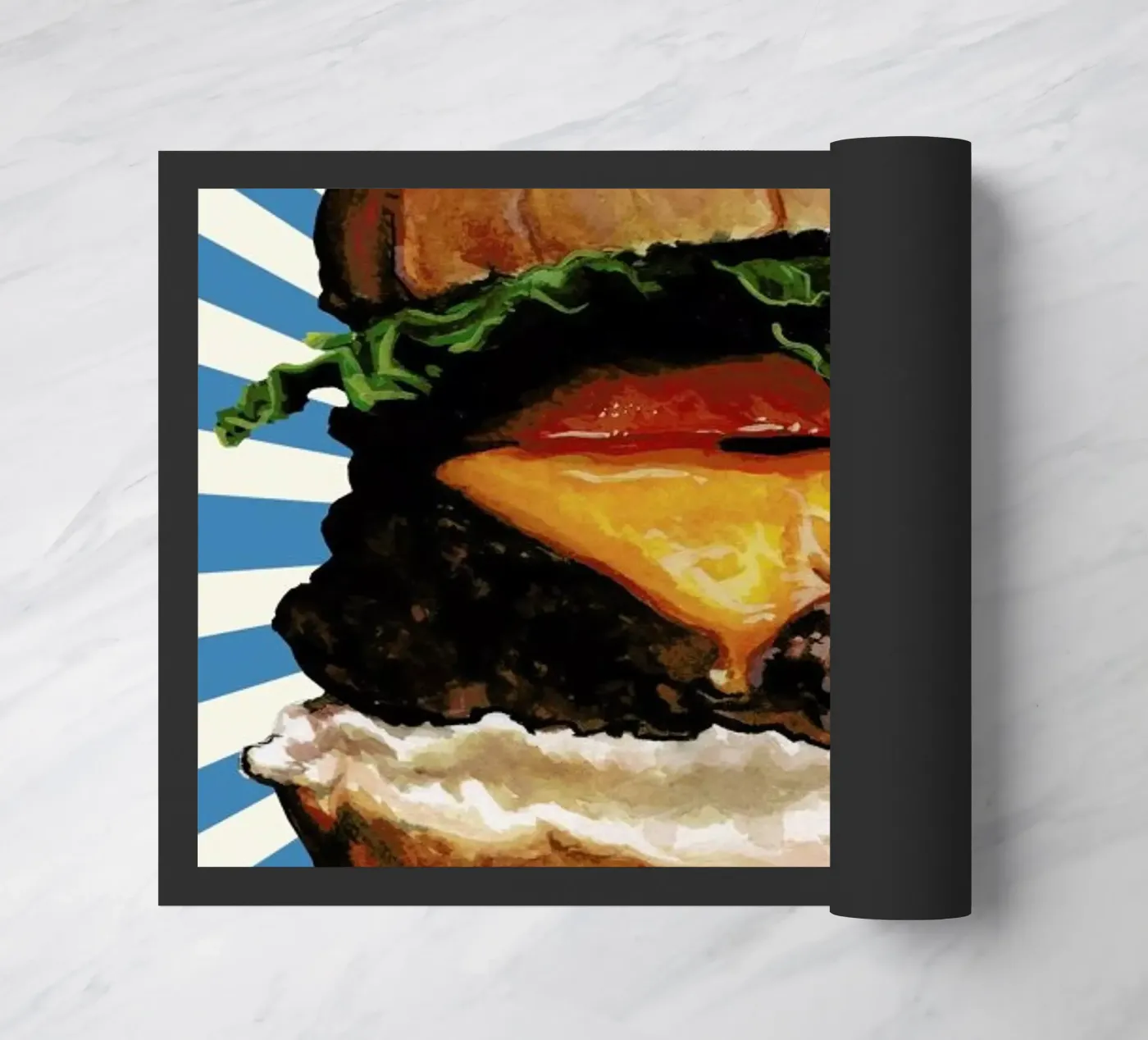Cheeseburger deurmat van Kelly Gilleran