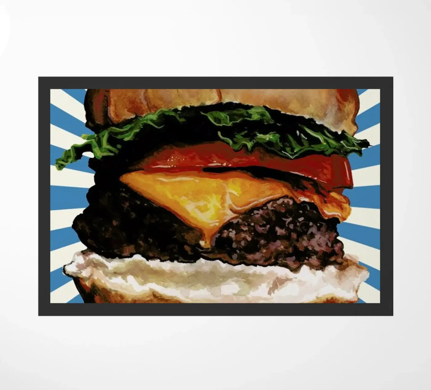 Cheeseburger deurmat van Kelly Gilleran