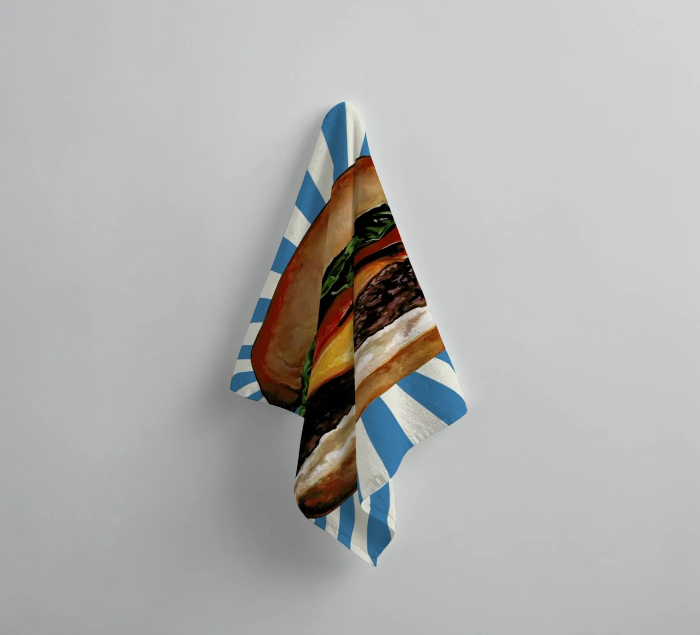 Cheeseburger Handtuch von Kelly Gilleran