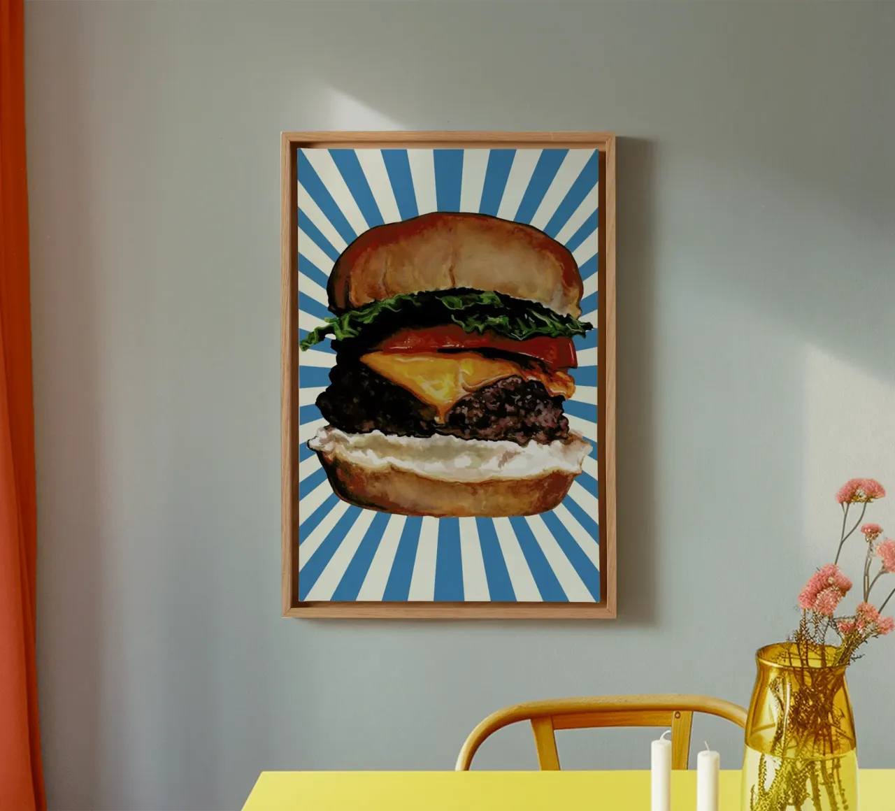 Cheeseburger tela da Kelly Gilleran