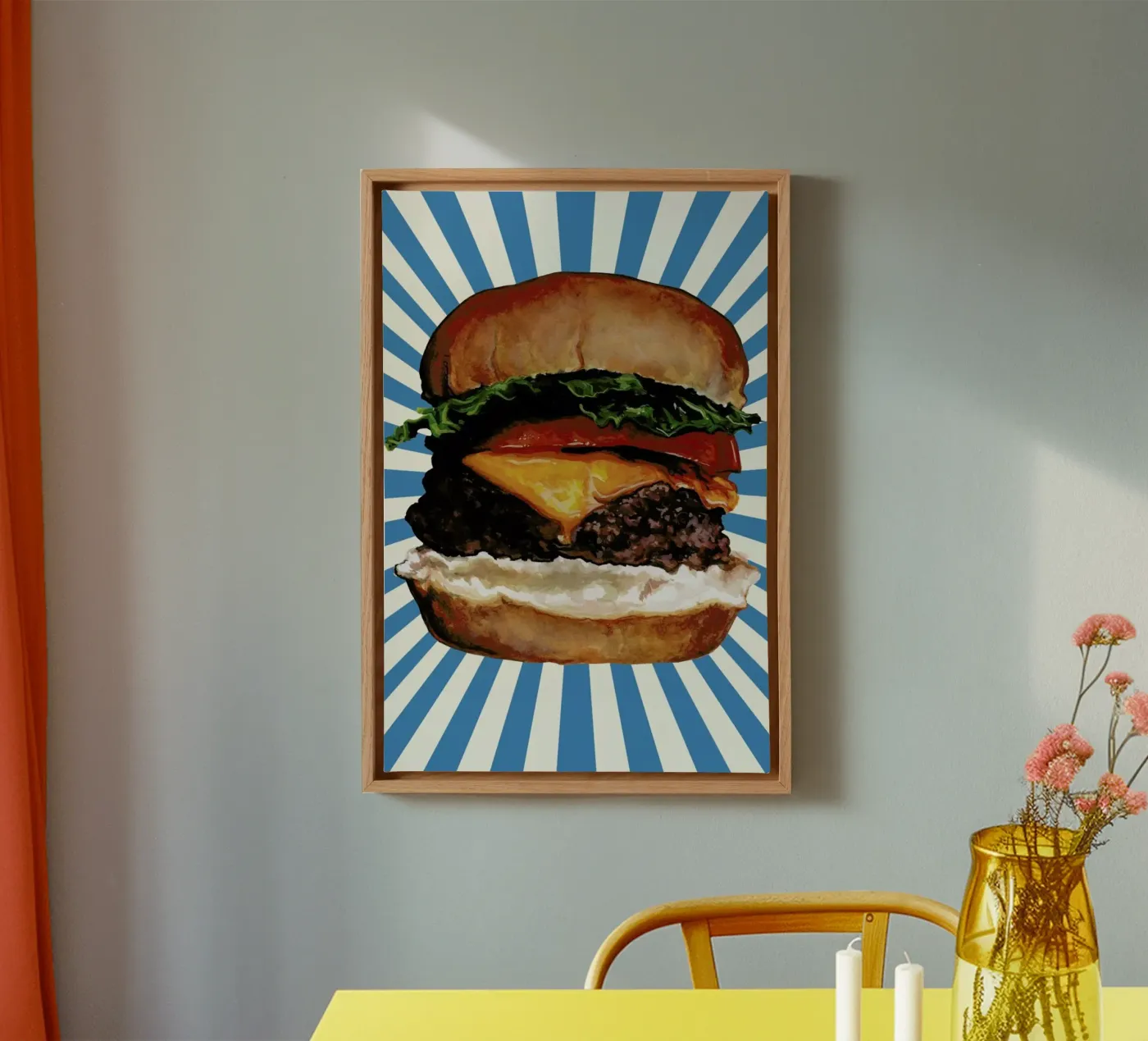 Cheeseburger tela da Kelly Gilleran