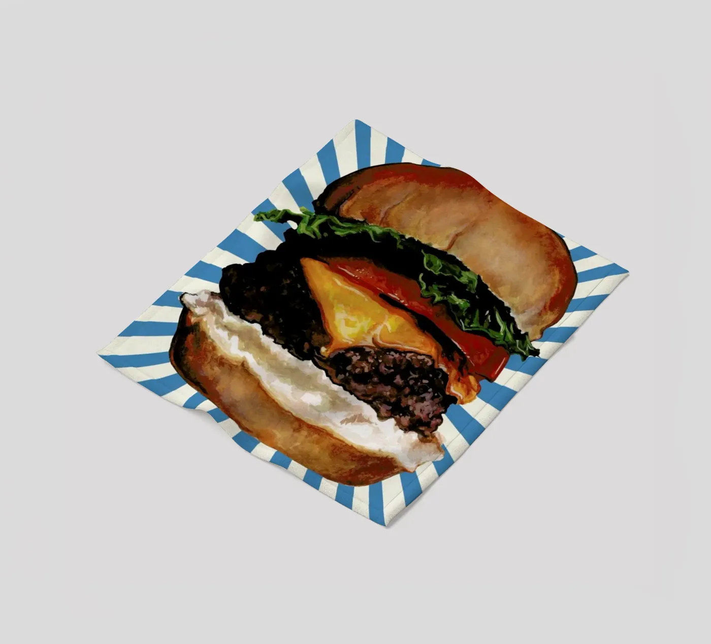 Cheeseburger fleecedeken van Kelly Gilleran