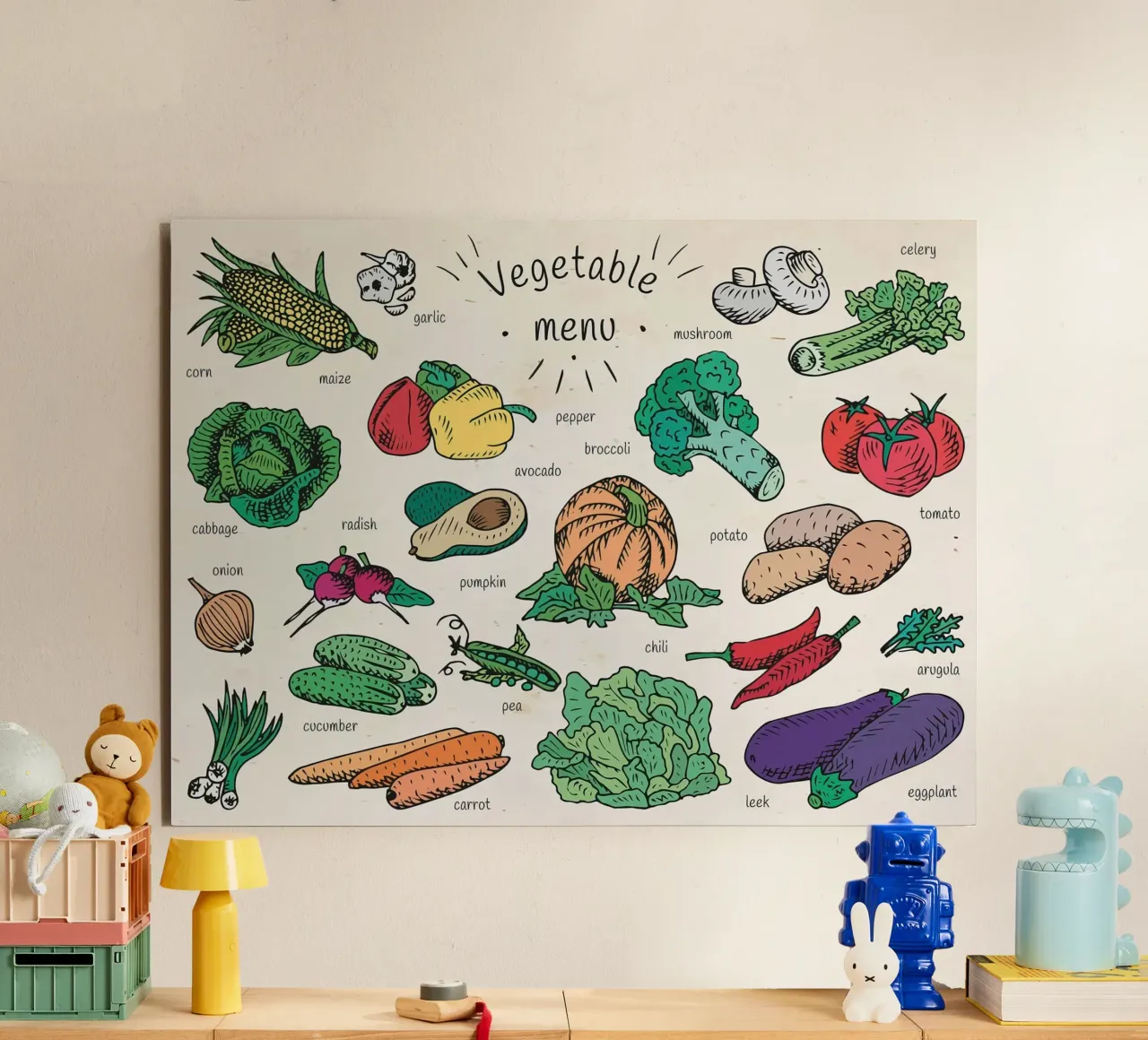 Piccolo menu di verdure alluminio dibond da muench benjamin