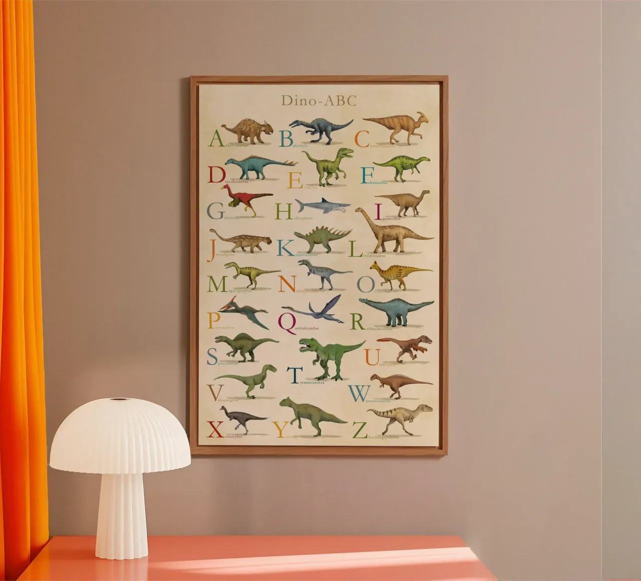 ABC dei dinosauri alluminio dibond da muench benjamin