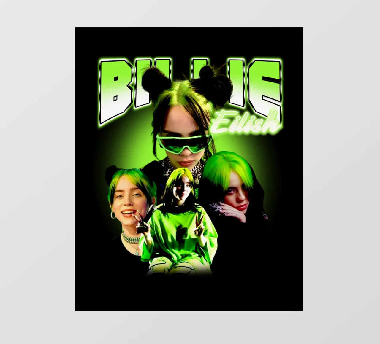 Vintage Bootleg V2 Billie Eilish papel para pared de https://www.juniqe.com/uk/shop/Henndraws