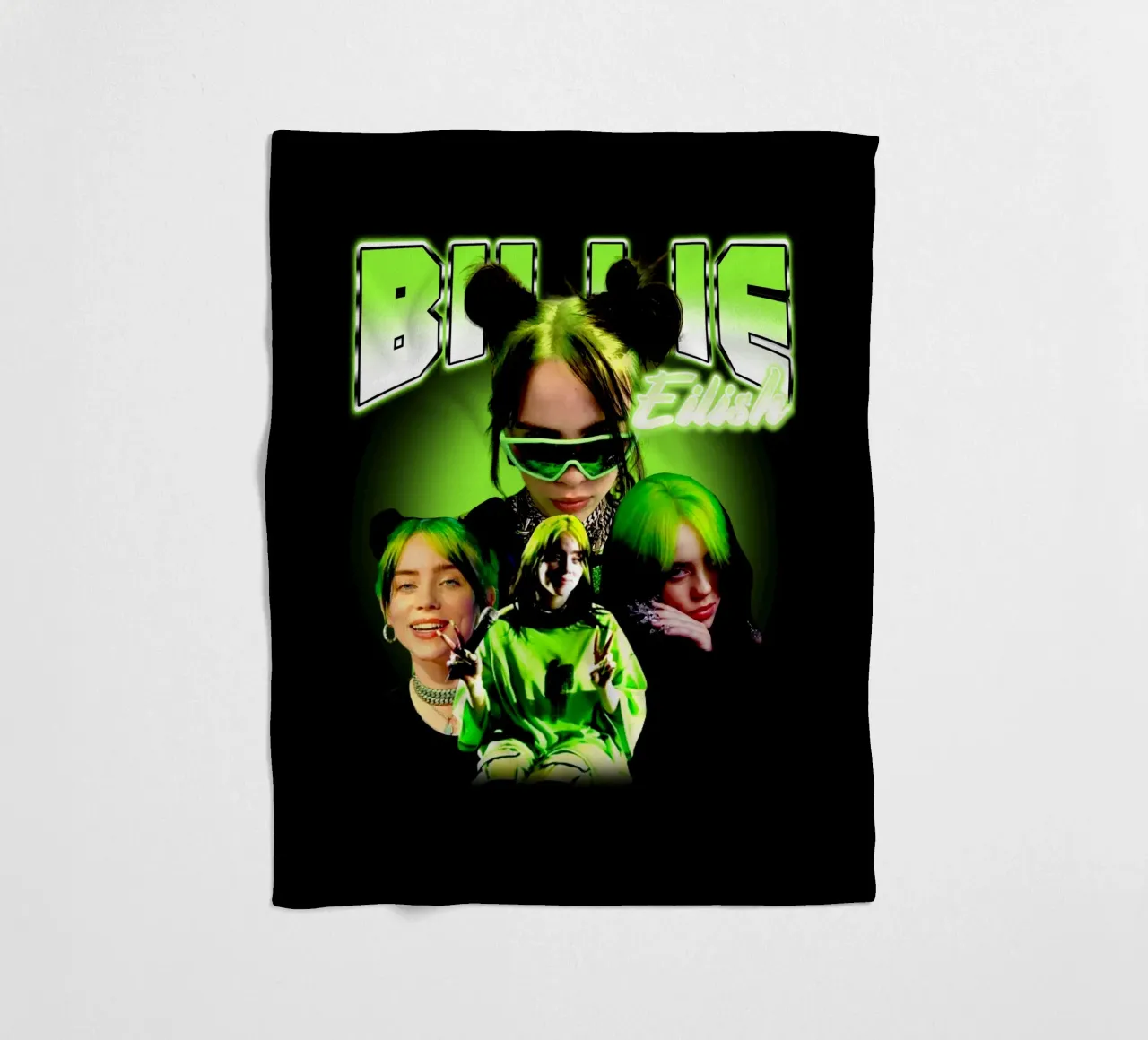 Vintage Bootleg V2 Billie Eilish coperta in pile da https://www.juniqe.com/uk/shop/Henndraws