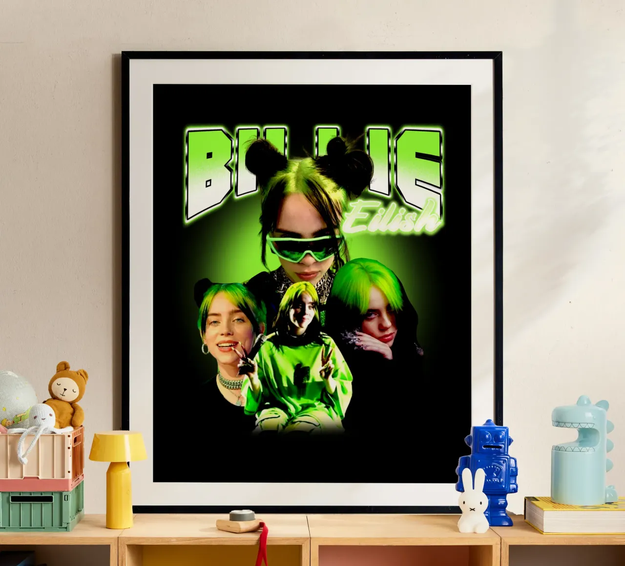 Vintage Bootleg V2 Billie Eilish carta hahnemühle da https://www.juniqe.com/uk/shop/Henndraws