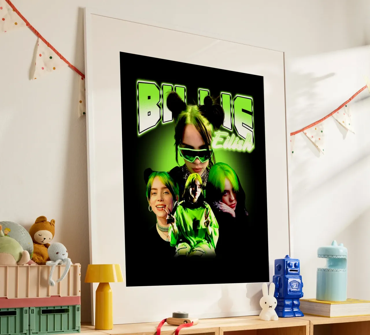 Vintage Bootleg V2 Billie Eilish carta hahnemühle da https://www.juniqe.com/uk/shop/Henndraws