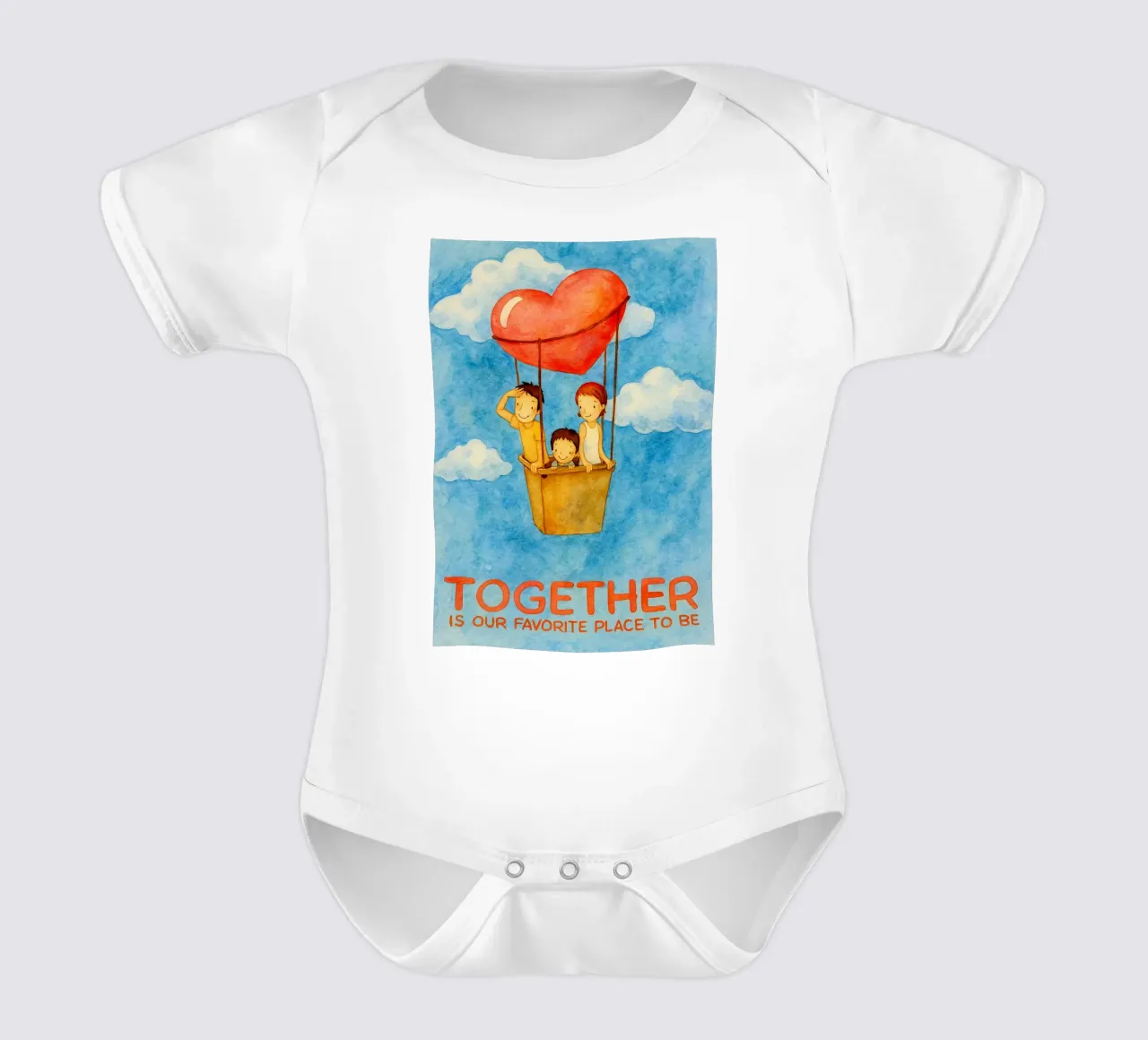 Together family love short-sleeve baby romper by Mirage