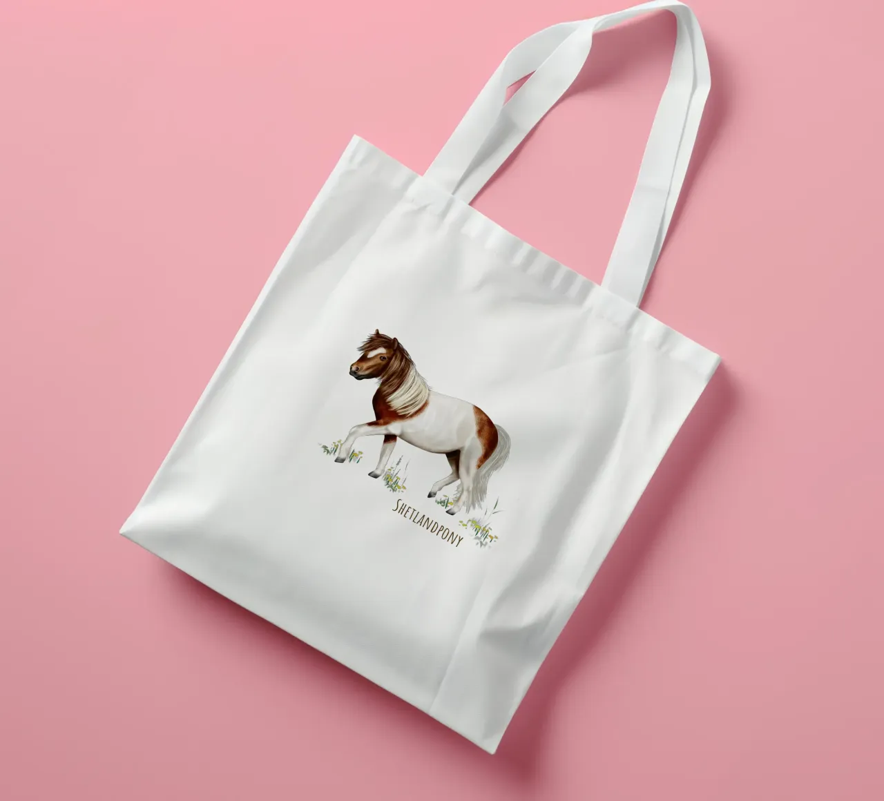 Shetlandpony tote bag by Moonlit Illustrations