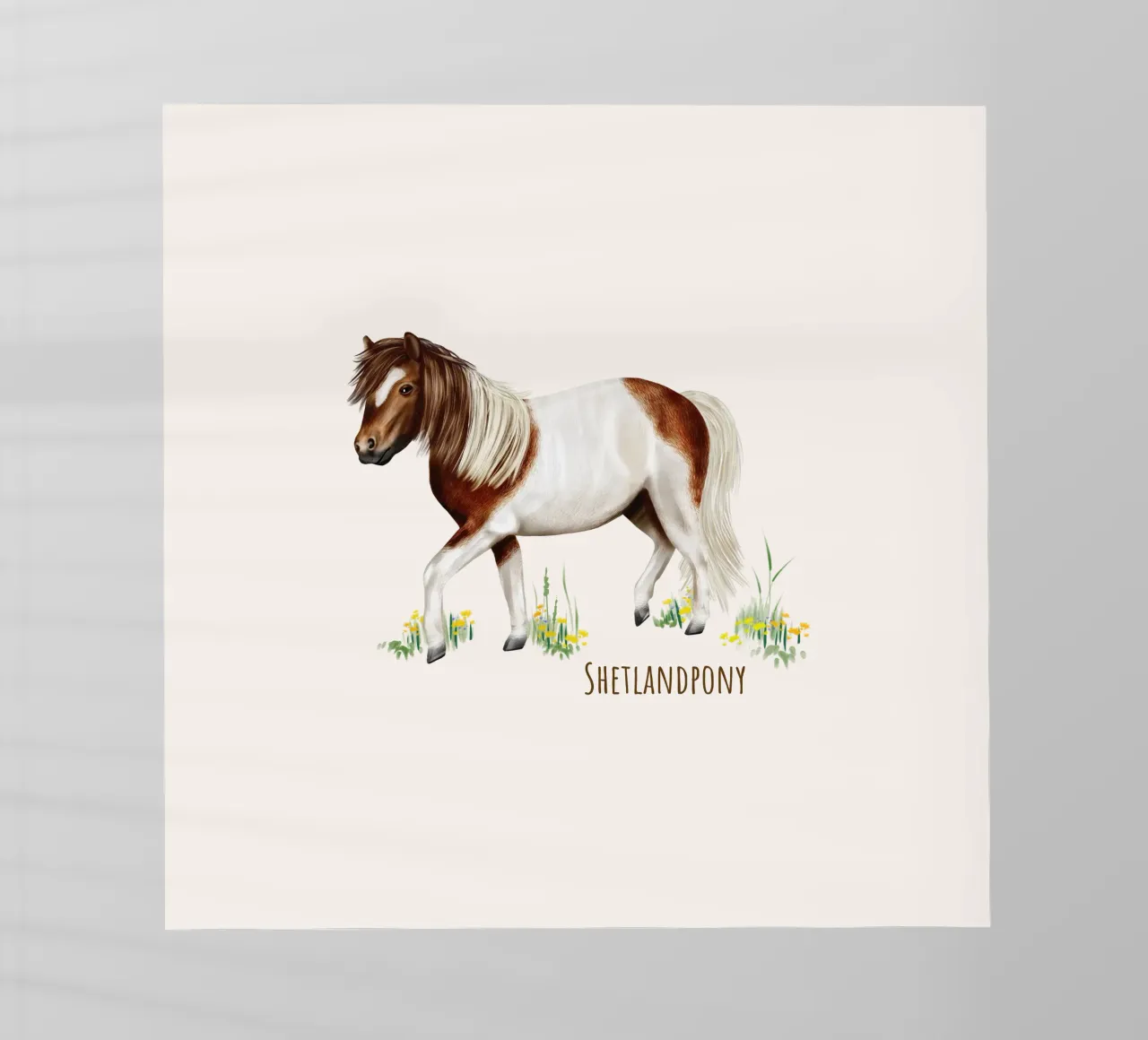 Shetlandpony backlit film by Moonlit Illustrations
