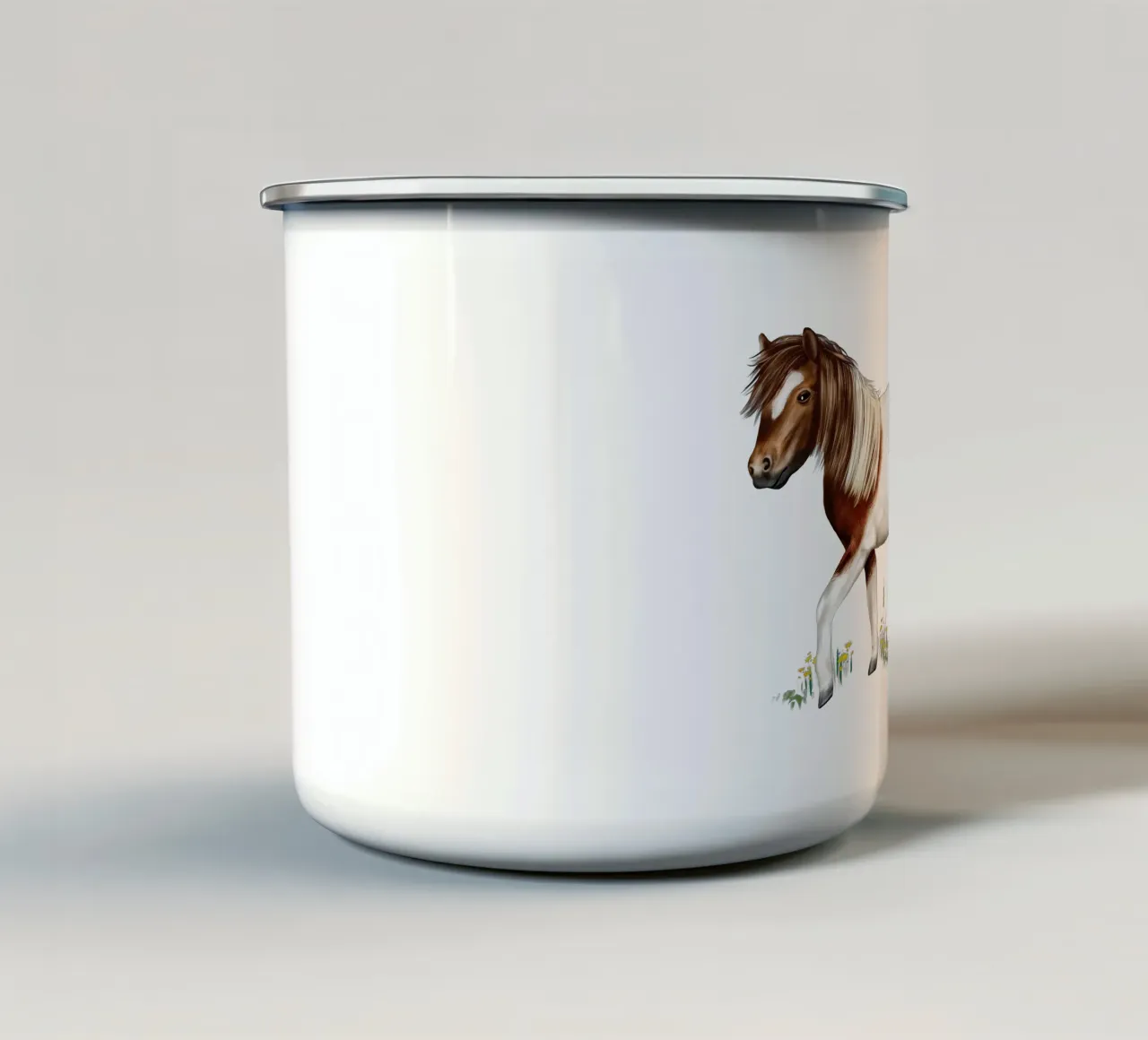 Shetlandpony tazza in smalto da Moonlit Illustrations