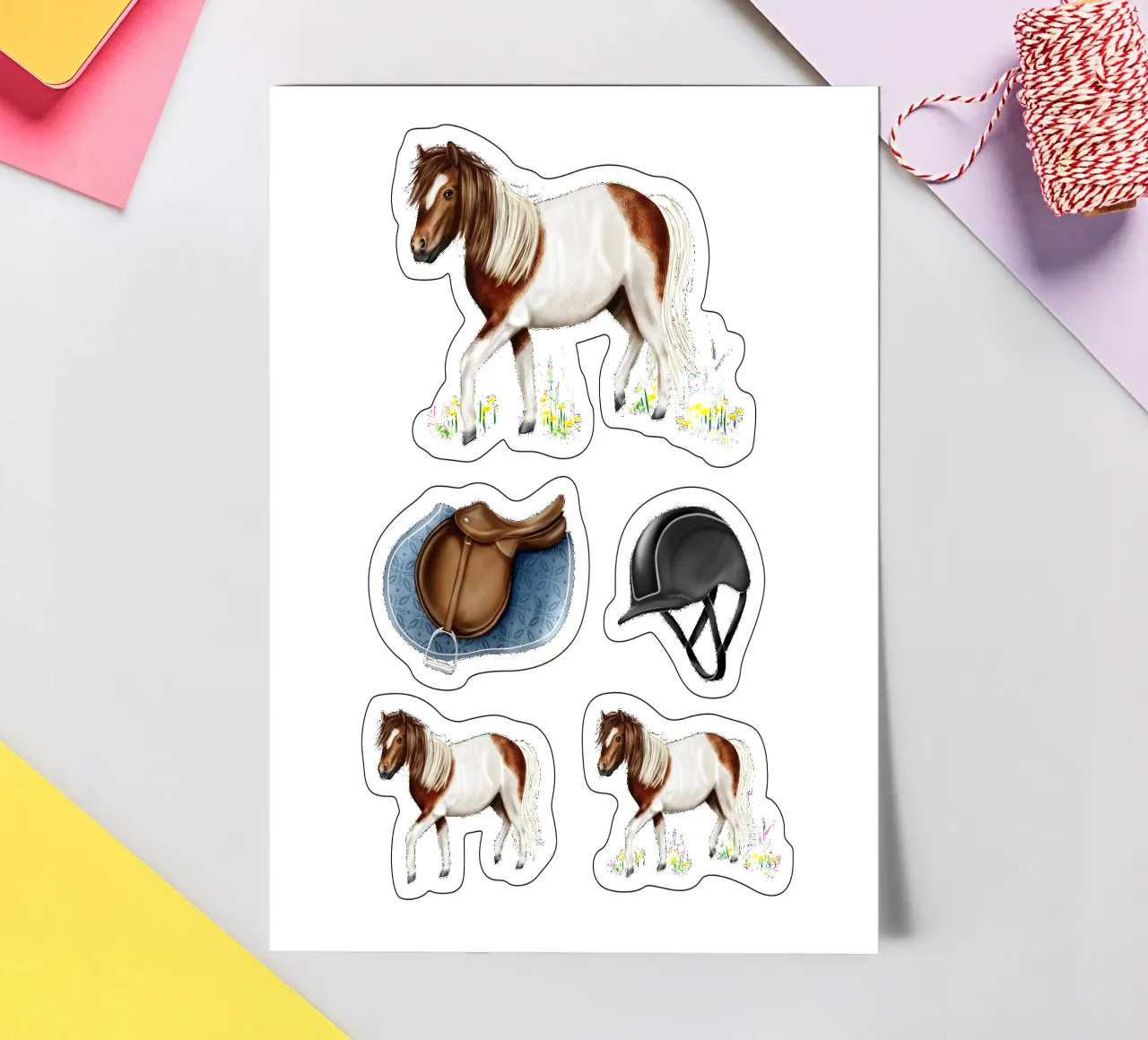 Shetlandpony sticker sheet by Moonlit Illustrations