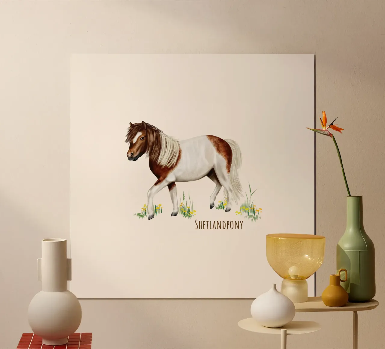 Shetlandpony hahnemühle by Moonlit Illustrations