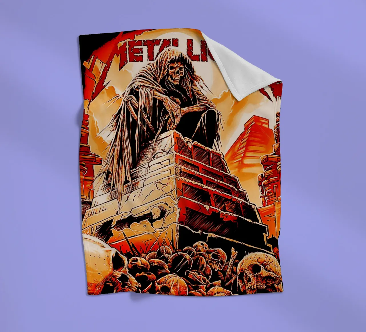 gruppo metallichead rock 12 coperta in pile da music soul