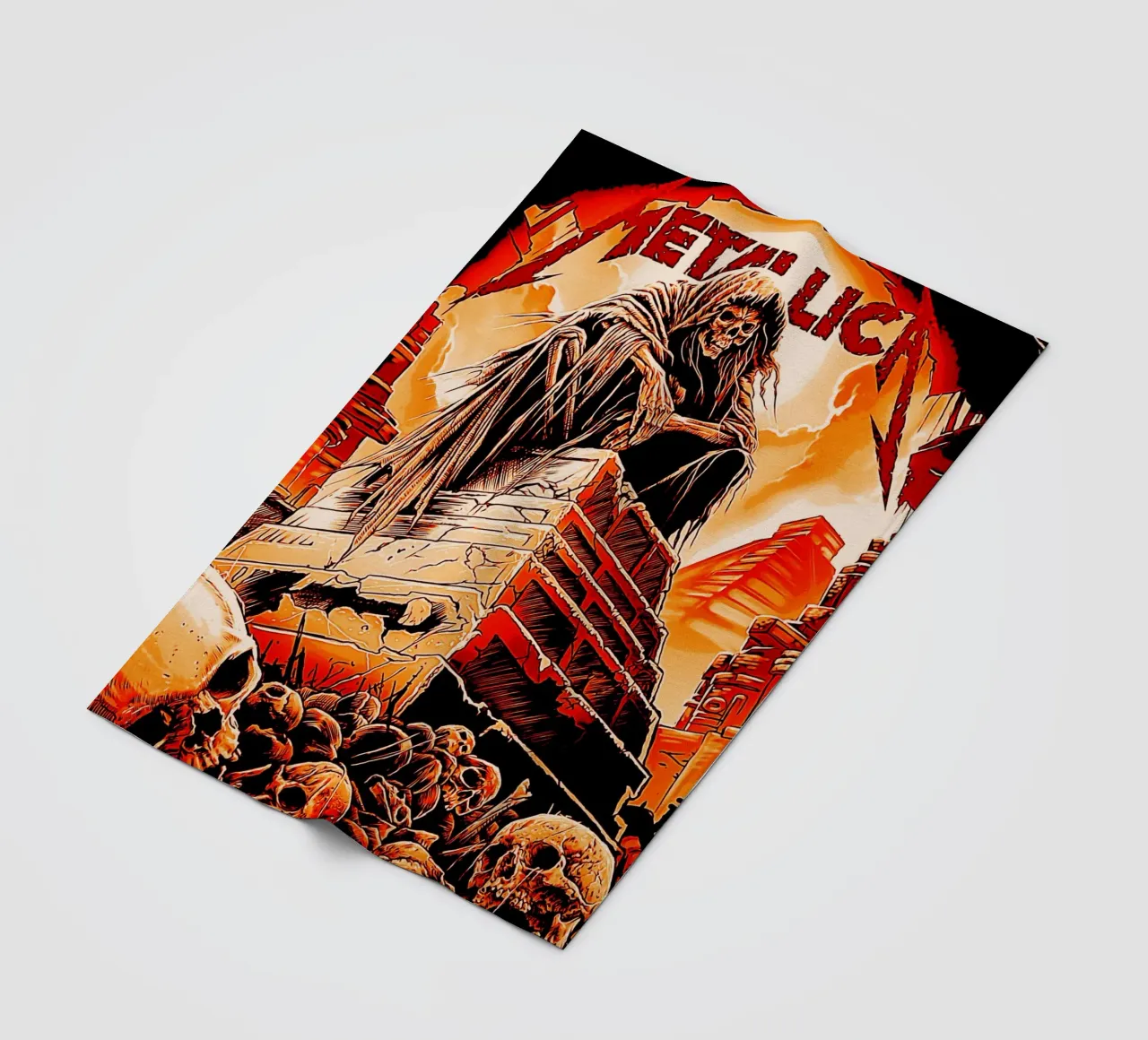 gruppo metallichead rock 12 coperta in pile da music soul