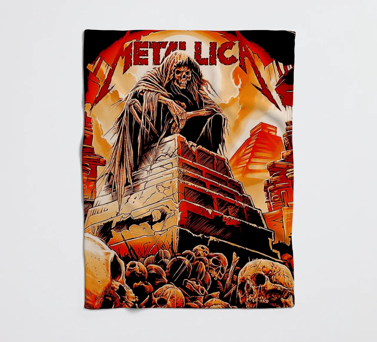 gruppo metallichead rock 12 coperta in pile da music soul