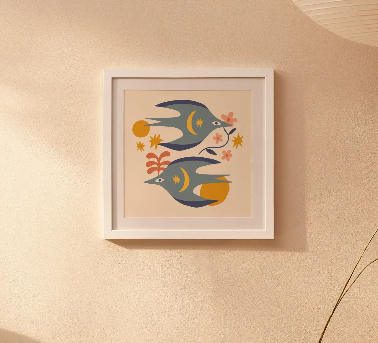 The Spirit Series No 25 poster con telaio in alluminio da treechild