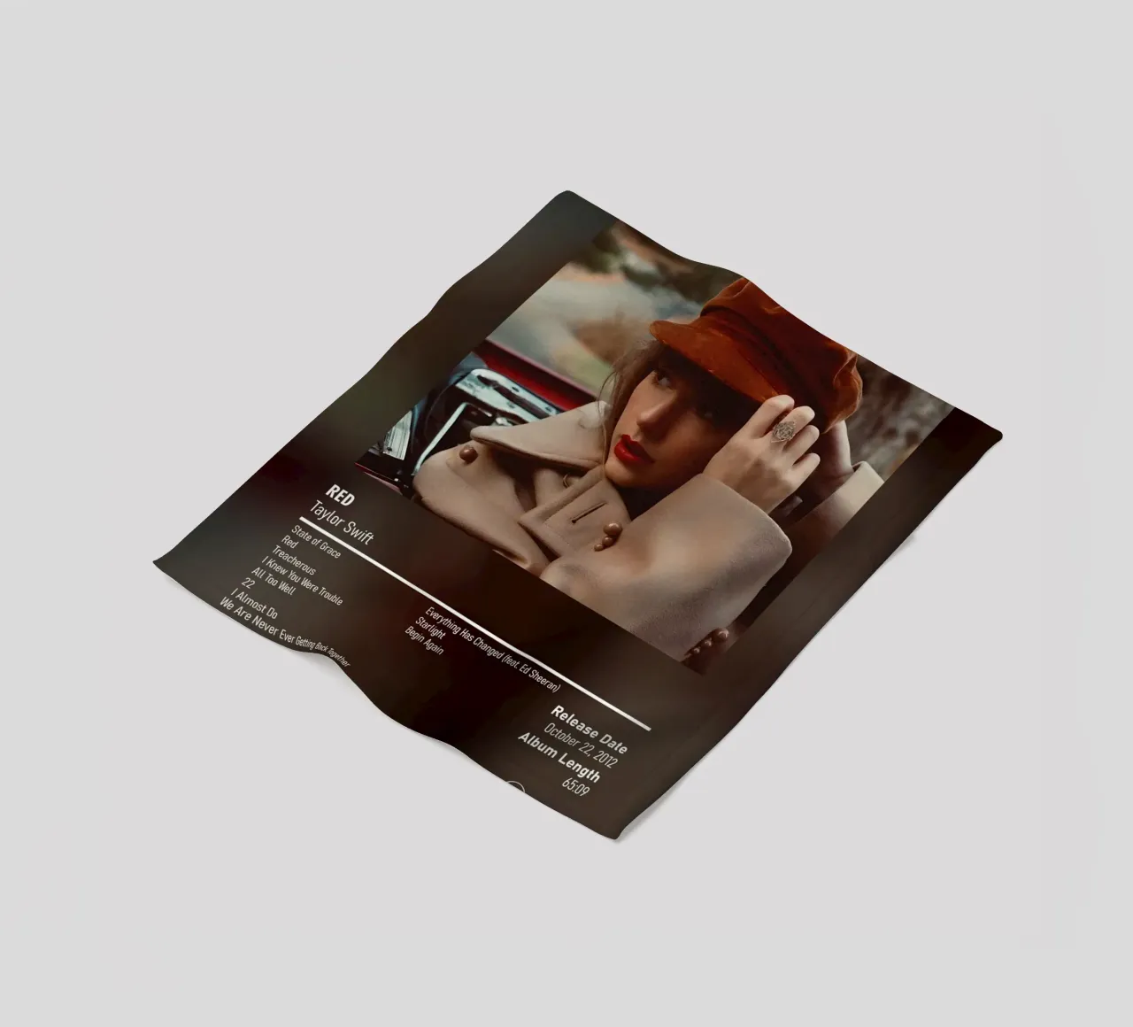 Red (2012) by Taylor Swift coperta in pile da DGUnder