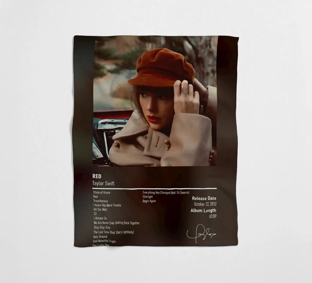Red (2012) by Taylor Swift coperta in pile da DGUnder