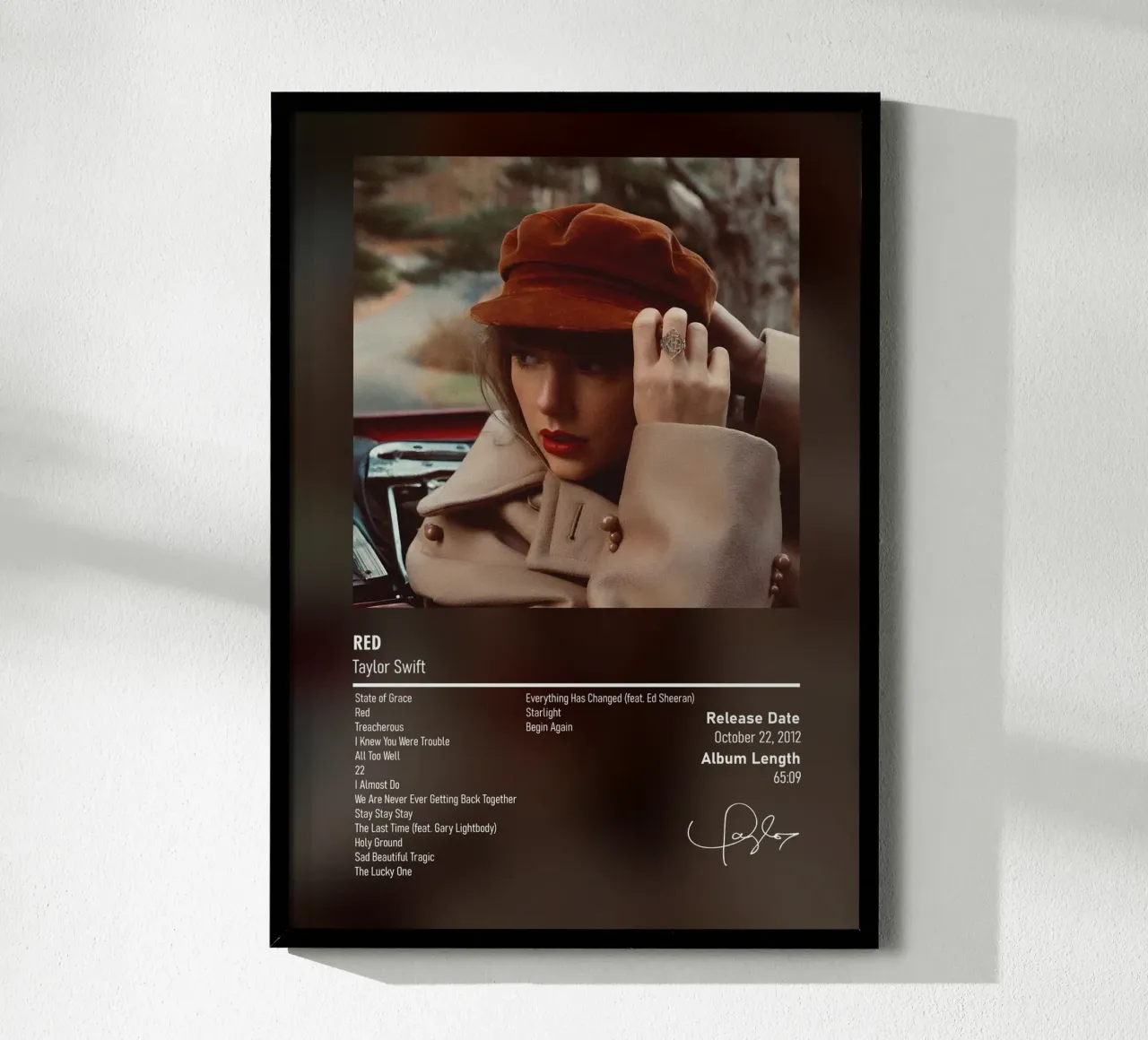 Red (2012) by Taylor Swift carta hahnemühle da DGUnder