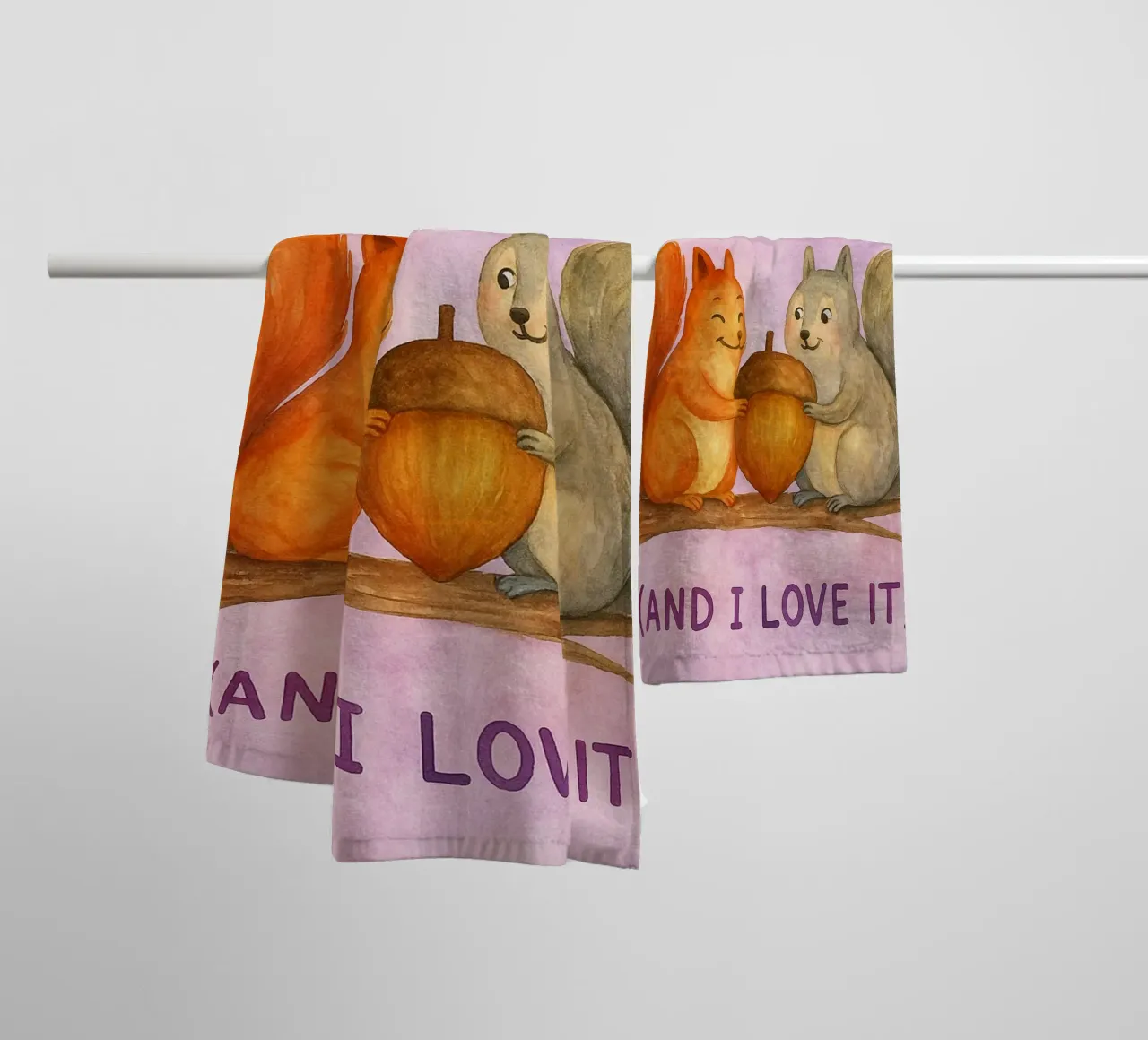 you are nuts about me towel by Mirage
