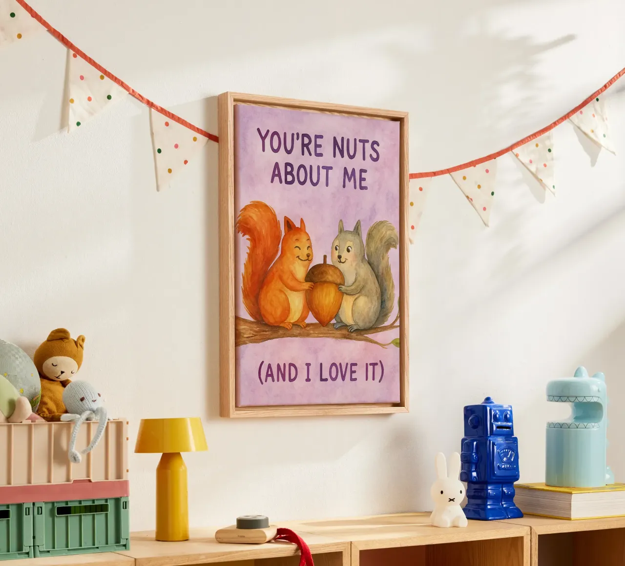 you are nuts about me canvas by Mirage