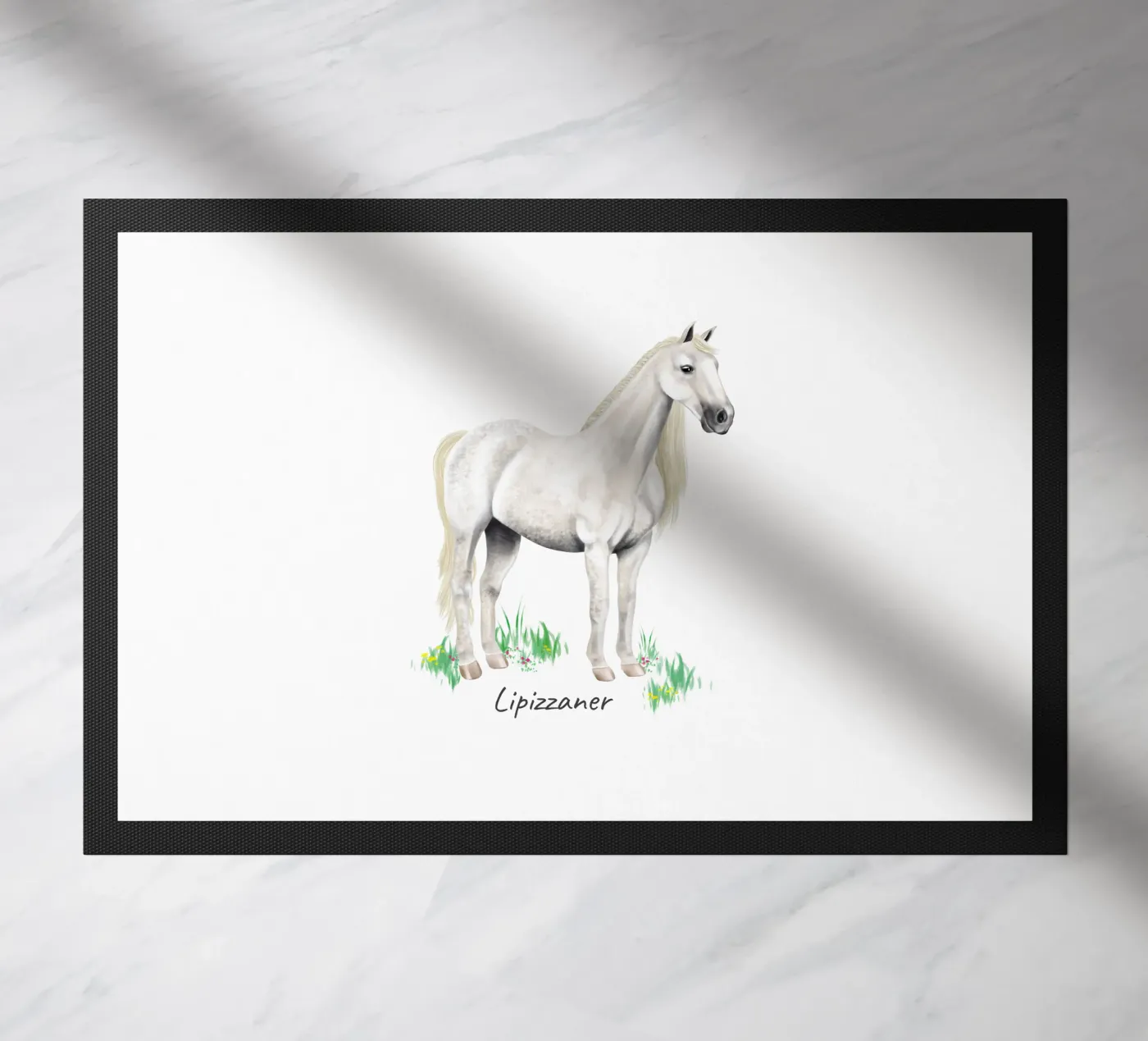 Lipizzaner deurmat van Moonlit Illustrations
