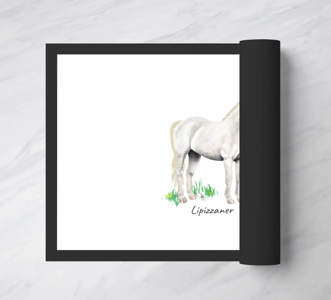 Lipizzaner deurmat van Moonlit Illustrations