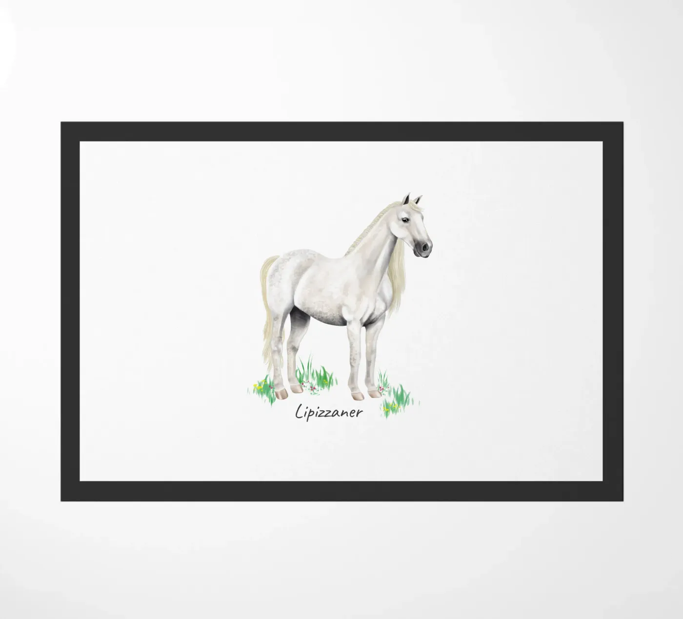 Lipizzaner deurmat van Moonlit Illustrations