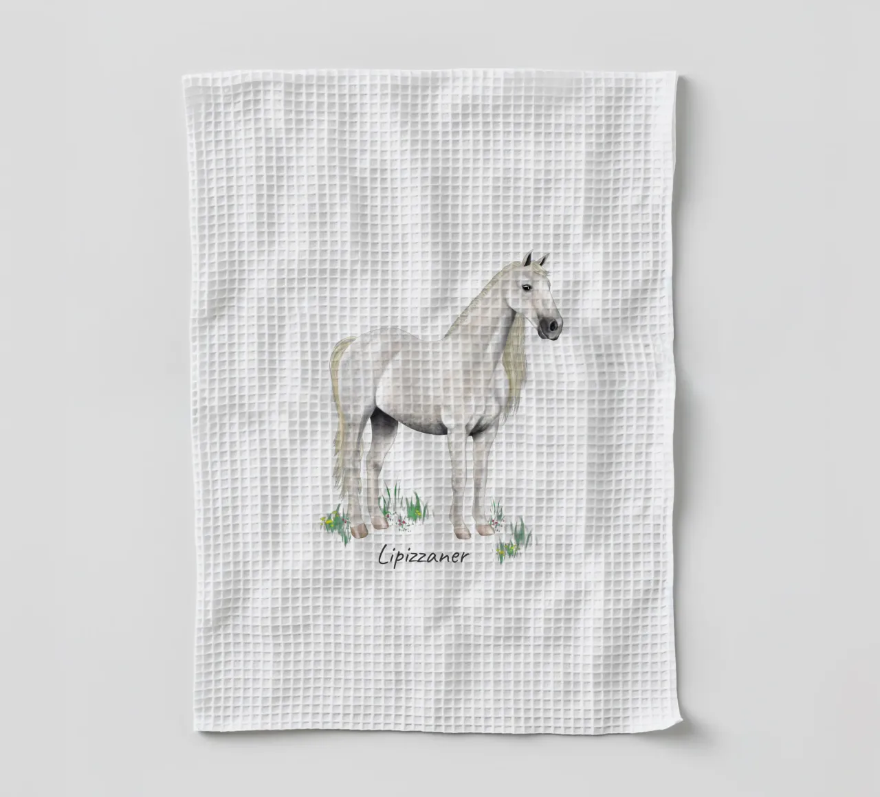 Lipizzaner canovaccio da cucina da Moonlit Illustrations