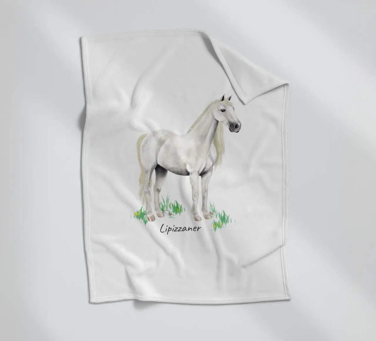 Lipizzaner coperta in pile da Moonlit Illustrations