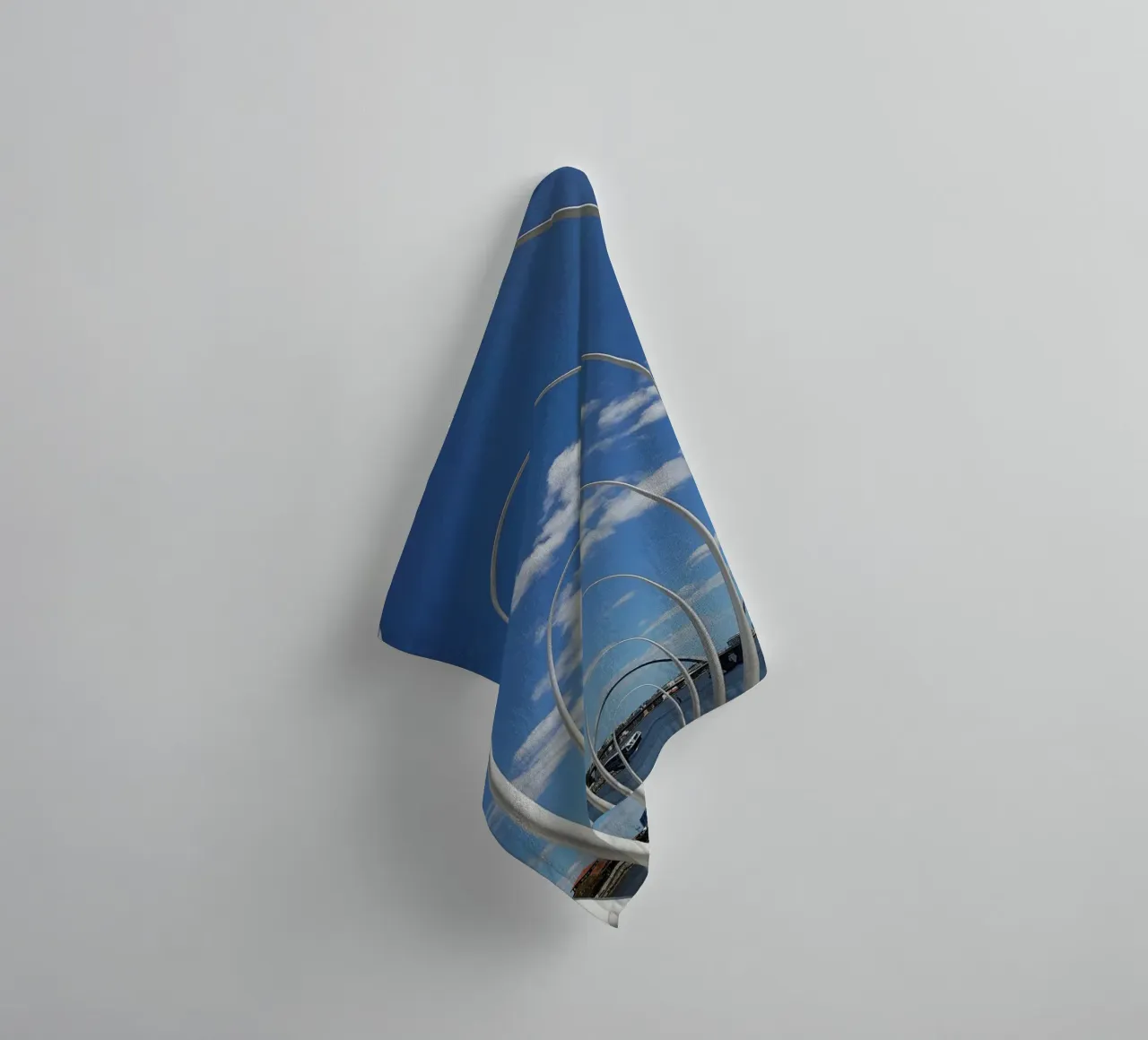 Spanda Sculpture at Elizabeth Quay in Perth towel by byrieneke