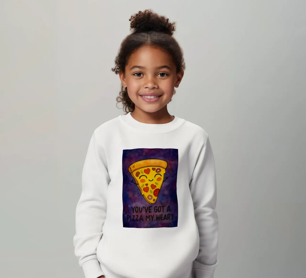hai una pizza il mio cuore felpa bambino da Mirage