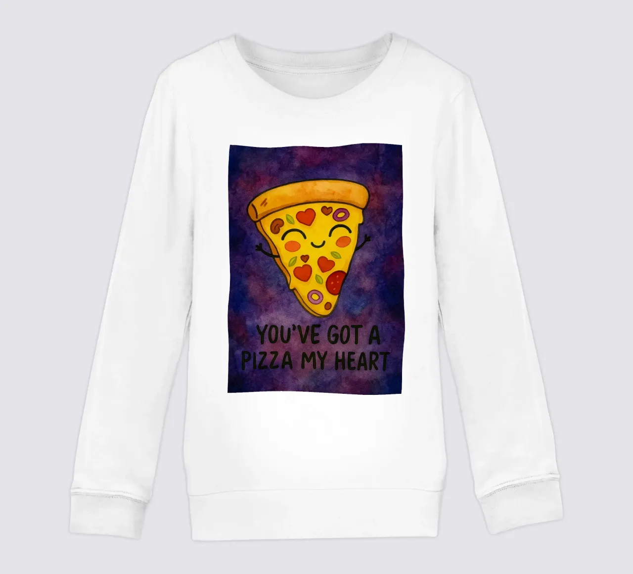hai una pizza il mio cuore felpa bambino da Mirage