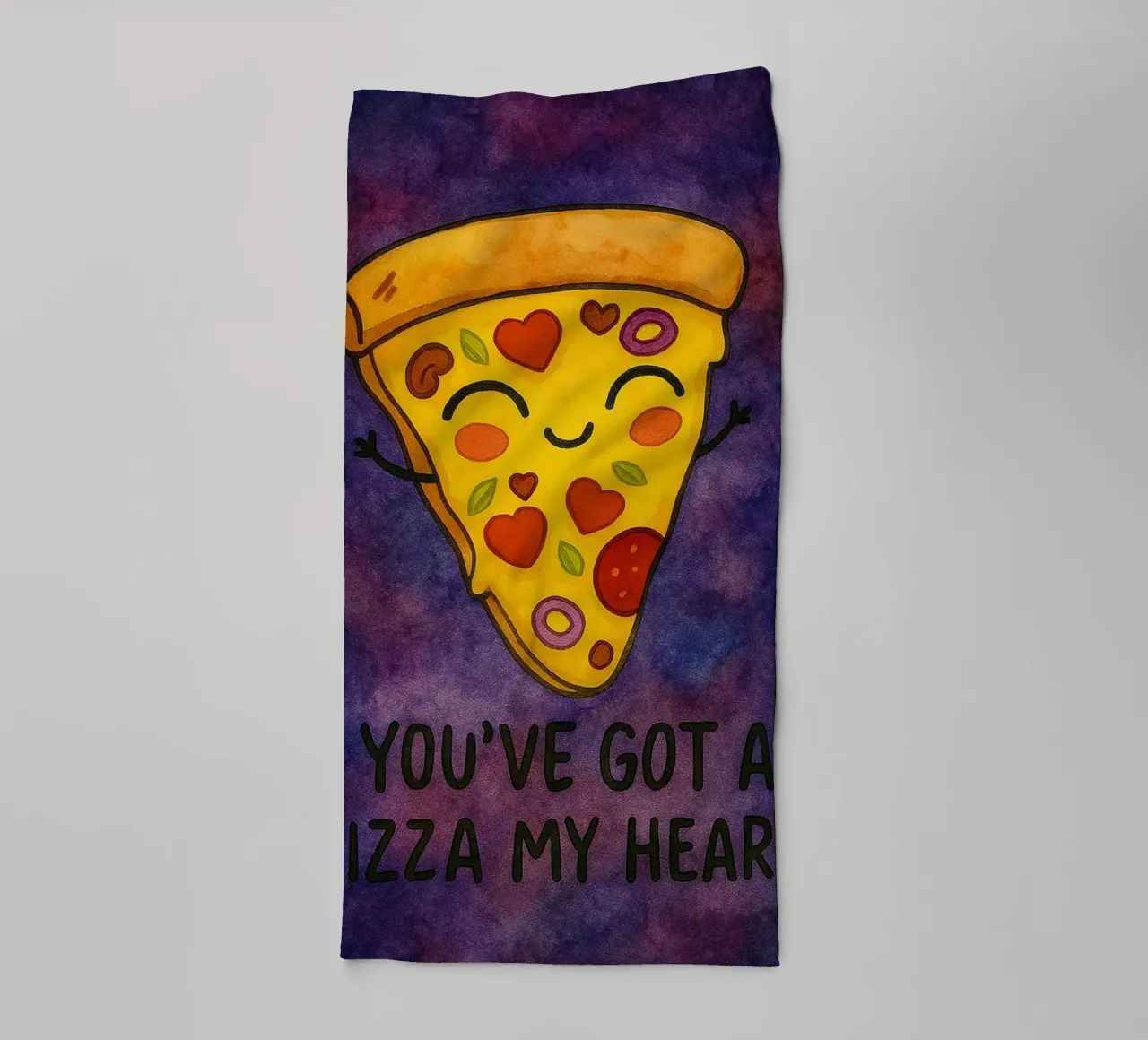 hai una pizza il mio cuore asciugamano da bagno da Mirage